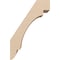 Ekena Millwork 5-inch W x 8-inch D x 12-inch H Aspen Rough Cedar Woodgrain TimberThane Knee Brace, Primed BRCUR05X08X12ASPRCPR - alternate 2
